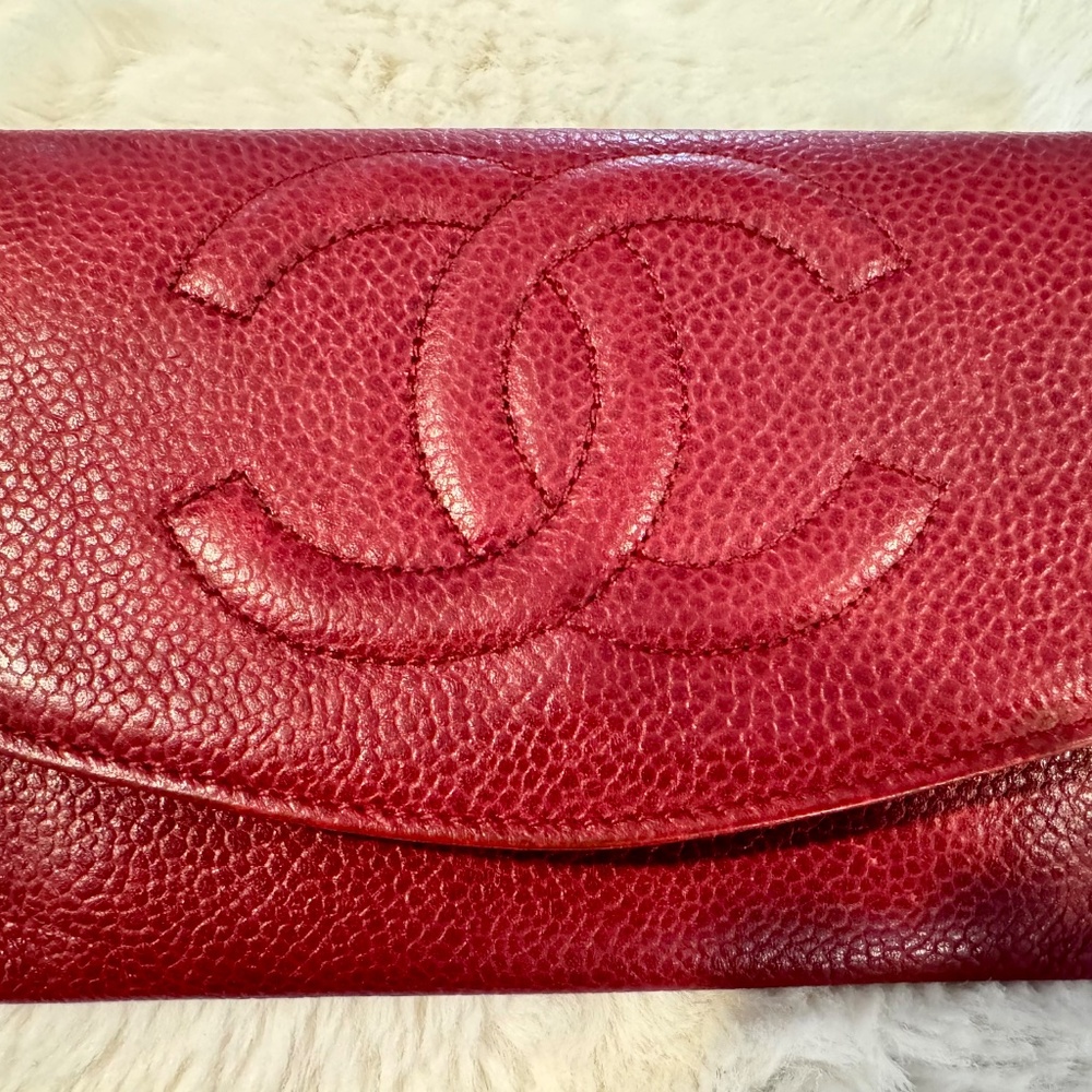Chanel Red Caviar Wallet - Picture 5 of 10